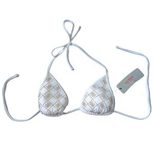 Guess Monogram Bikini Top